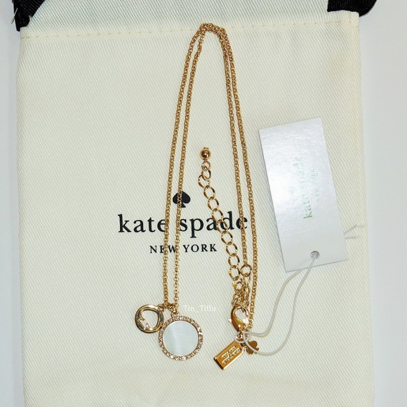 Kate Spade Spot the Spade Pave Charm Pendant - Picture 5 of 5